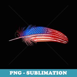native american veteran flag day feather for july 4th - png sublimation digital download