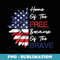 Home of The Free Because of The Brave Sunflower 4th of July - Instant Sublimation Digital Download