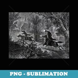 ichabod crane legend of sleepy hollow headless horseman - artistic sublimation digital file