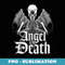 Praying Angel Of Death With Wings Goth Skull - PNG Transparent Sublimation File