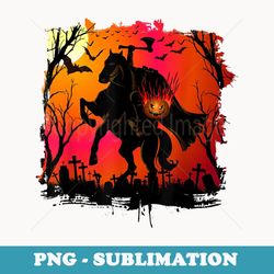 headless horseman urban legend halloween pumpkin patch - stylish sublimation digital download