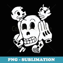 spooky rubber hose skeleton halloween alternative scary - retro png sublimation digital download
