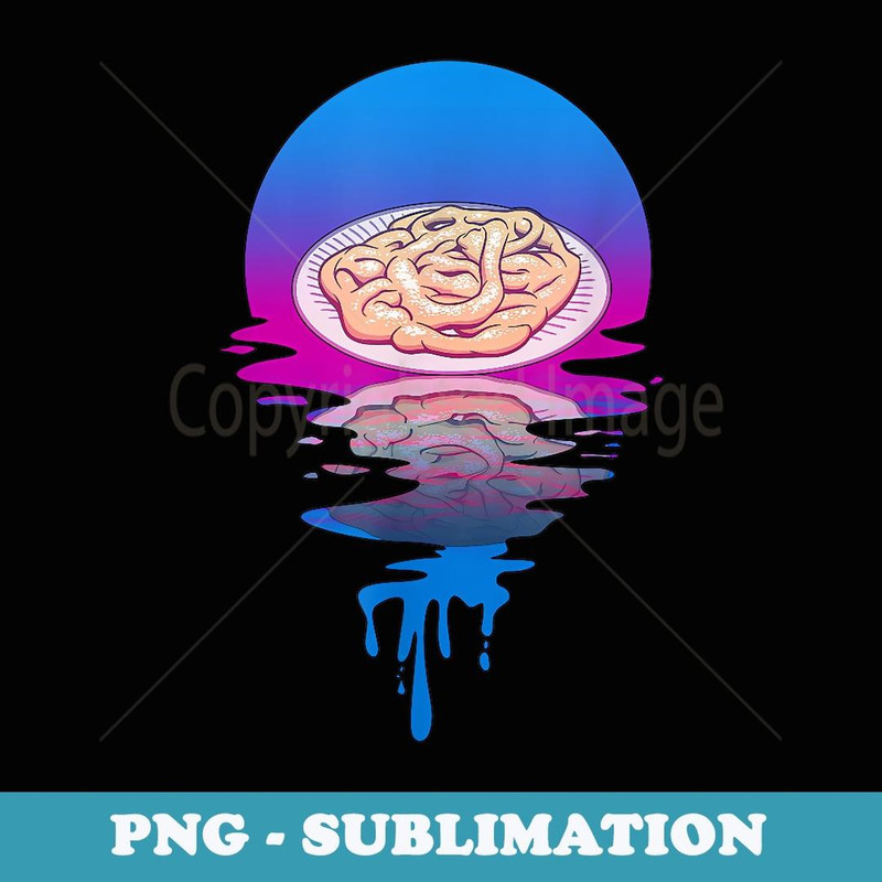 Vintage Retro Sunset Funnel Cake - Premium PNG Sublimation File