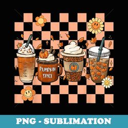 hippie fall coffee pumpkin spice junkie latte autumn coffee - instant sublimation digital download