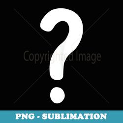 question mark couple guess who costume - trendy sublimation digital download