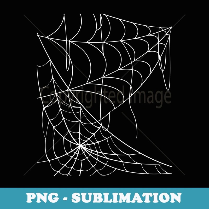 Spooky Spider Web Pattern Halloween Vibes Asphalt Gray Grey - PNG Transparent Sublimation Design