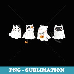 s cute halloween cat ghost costume for women - stylish sublimation digital download