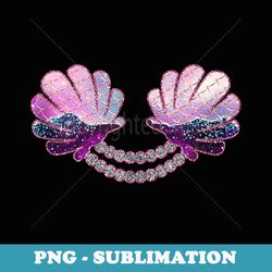 funny mermaid sea shell bra costume festival halloween party - professional sublimation digital download