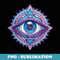 All Seeing Eye Mandala Spiritual Evil Eye Curse Protection - Exclusive Sublimation Digital File