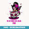 Girl Sugar Skull Fairy In October We Wear Pink Breast Cancer - Elegant Sublimation PNG Download