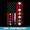 Autism Awareness Month American Sports Flag Baseball - Modern Sublimation PNG File