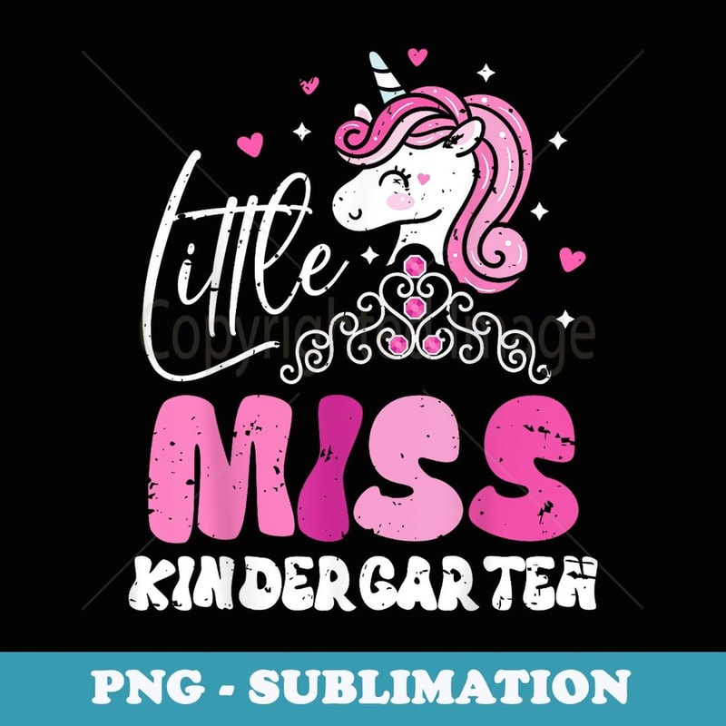Back To School Girls Little Miss Kindergarten - Artistic Sublimation Digital File
