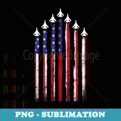 patriotic red white blue usa flag fighter jets 4th of july - instant sublimation digital download