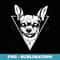 Gothic Chihuahua - for heavy metal halloween dog lovers - Premium PNG Sublimation File