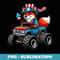 Patriotic USA Fox 4th July Monster Truck American - Stylish Sublimation Digital Download