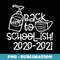 Back To School 2020-2021 Social Distancing Homeschool - Modern Sublimation PNG File