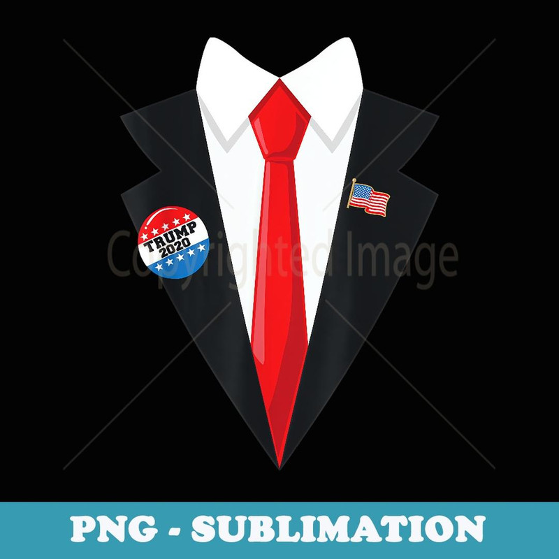Donald Trump Halloween Costume Scary Funny Suit Tie - Digital Sublimation Download File