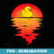 Rubber Duck Yellow Rubber Ducks Vintage Sunset Duck Lover - Unique Sublimation PNG Download