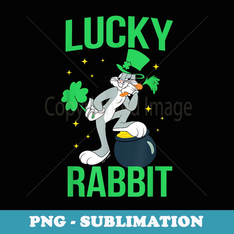 Looney Tunes Bugs Bunny St. Patrick's Lucky Rabbit - Artistic Sublimation Digital File