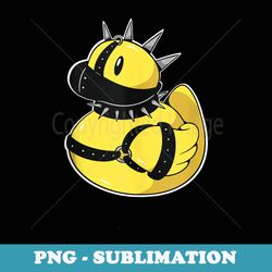 joy and fun, domina punk humor gothic rubber, duck - elegant sublimation png download