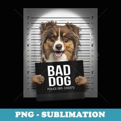 australian shepherd mugshot t - signature sublimation png file