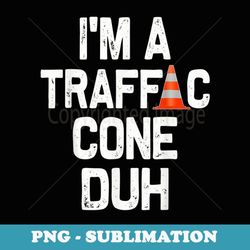 i'm a traffic cone duh halloween costume - vintage sublimation png download