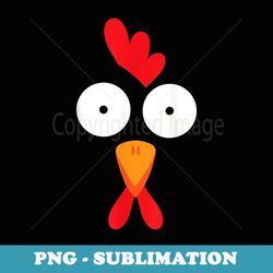 chicken face halloween rooster costume funny - png transparent sublimation file