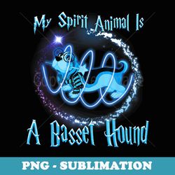 my spirit animal is a basset hound halloween costume - premium sublimation digital download