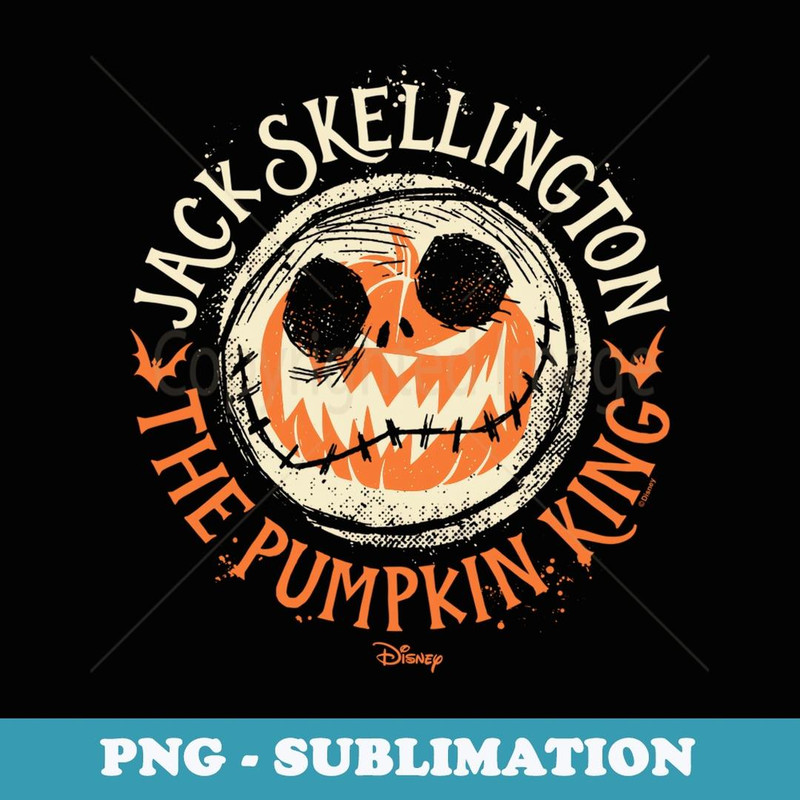 Nightmare Before Christmas - Jack Skellington Pumpkin King - Premium PNG Sublimation File
