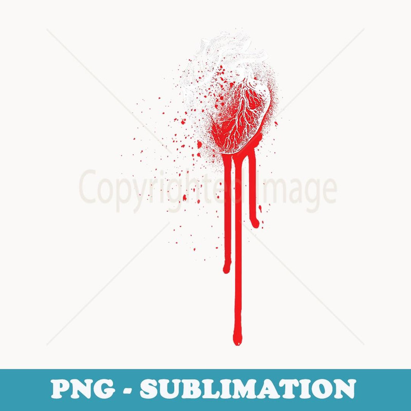 The Liberal Artist's Bleeding Heart Political Beliefs - Artistic Sublimation Digital File