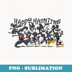 disney mickey and friends halloween happy haunting group - instant sublimation digital download