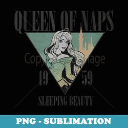 disney sleeping beauty aurora queen of naps 1959 portrait - digital sublimation download file