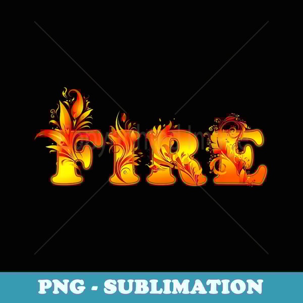 Funny Fire Costume for Halloween - Modern Sublimation PNG File