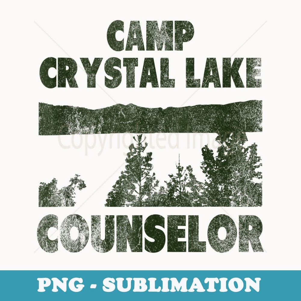 Camp Crystal Lake Counselor Halloween humorous green - Unique Sublimation PNG Download
