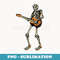 Skeleton playing guitar for guitarist men women guitar lover - Premium PNG Sublimation File