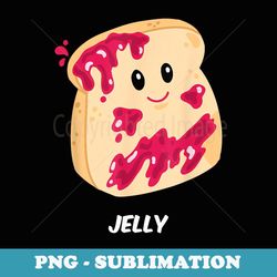 kawaii pb&j jelly halloween couple costume set peanut butter - aesthetic sublimation digital file