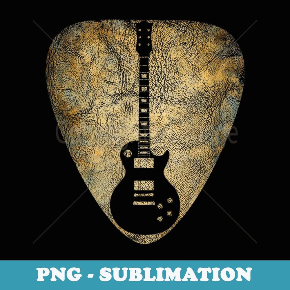 Vintage Guitar Pick New T s s Guitarist Love Music - PNG Transparent Sublimation Design