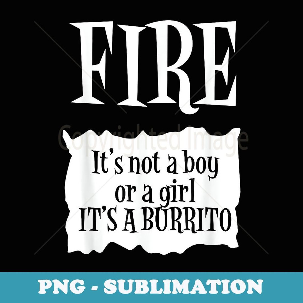 FIRE - Hot Packet Halloween Taco Costume - Decorative Sublimation PNG File