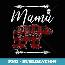 mama bear mother's day mom mommy buffalo plaid - creative sublimation png download