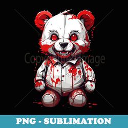 voodoo doll halloween creepy doll bear pastel goth - signature sublimation png file