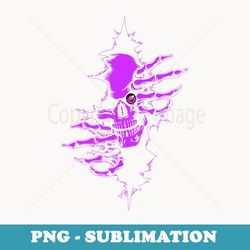halloween skull running through a wall horror illustration - high-resolution png sublimation file