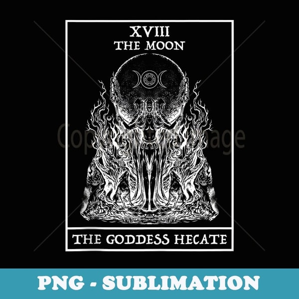 The Goddess Hecate Tarot Card Moon Witch Wiccan Witchy - Pre | Inspire