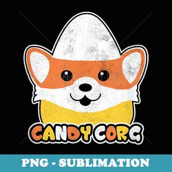 candy corn corgi halloween dog candy corg - modern sublimation png file