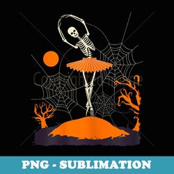 halloween dancer skeleton ballerina costume ballet dance - instant sublimation digital download