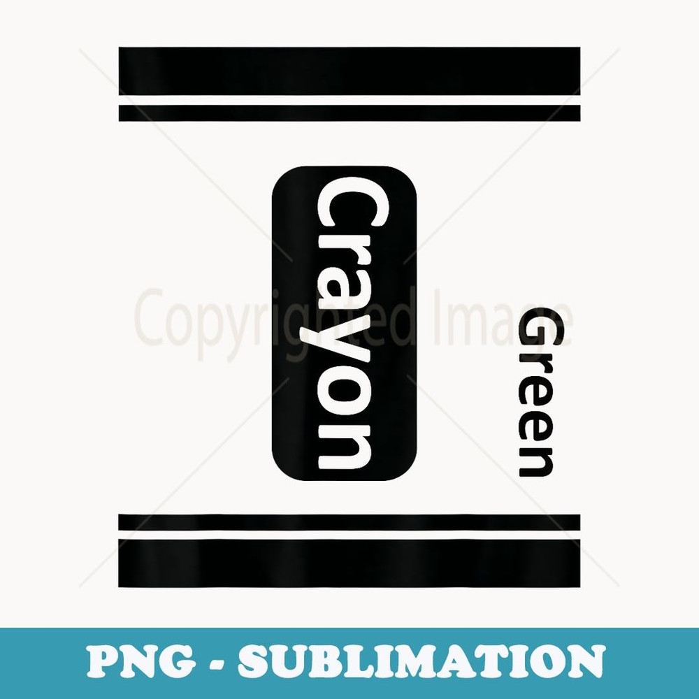 Green-Crayon Halloween-Costumes 2020 - Aesthetic Sublimation Digital File