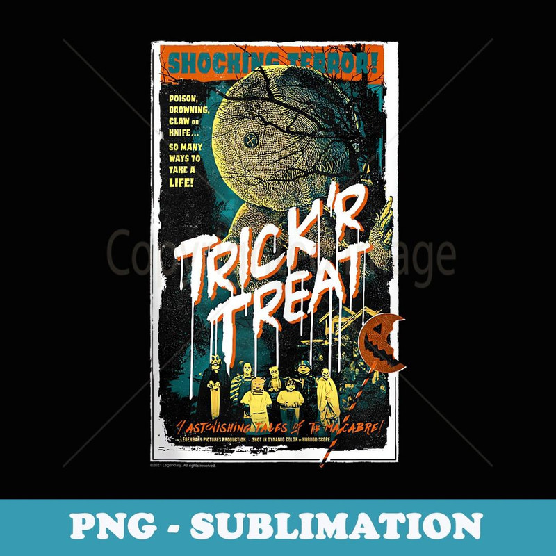 Trick u2018R Treat u2013 Tales of The Macabre Retro - Artistic Sublimation Digital File