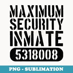 inmate prisoner halloween costume (design on back of ) - png transparent sublimation design