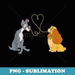 disney lady and the tramp bella notte - sublimation png file