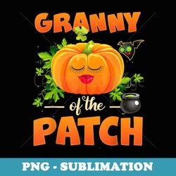 themed halloween granny of the cutest pumpkin in the patch - signature sublimation png file