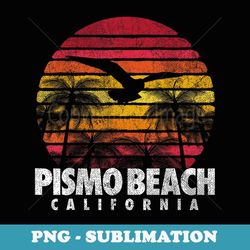 pismo beach vintage california retro sunset - retro png sublimation digital download